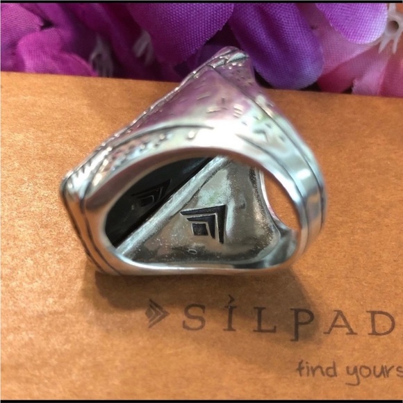 Silpada R2891 ‘BLACK TIE’ Sterling Silver Statement Ring - Picture 10 of 15
